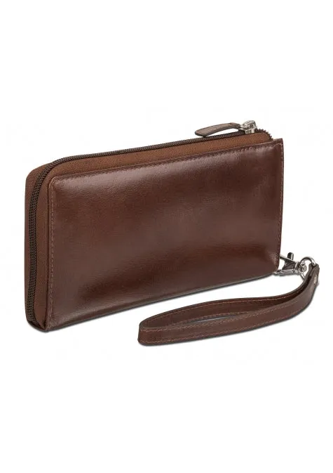 Mancini Leather Ladies' Clutch Wallet RFID