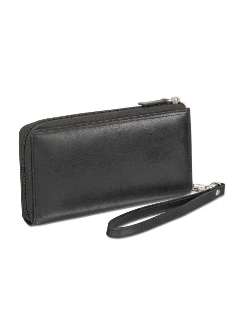 Mancini Leather Ladies' Clutch Wallet RFID