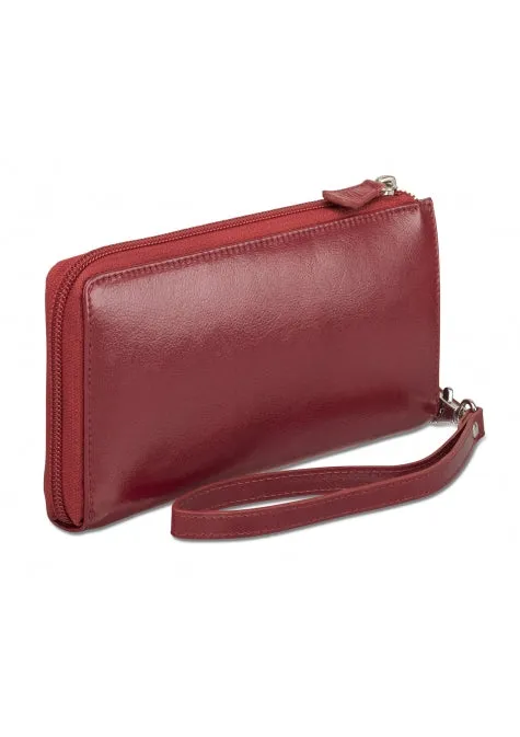 Mancini Leather Ladies' Clutch Wallet RFID