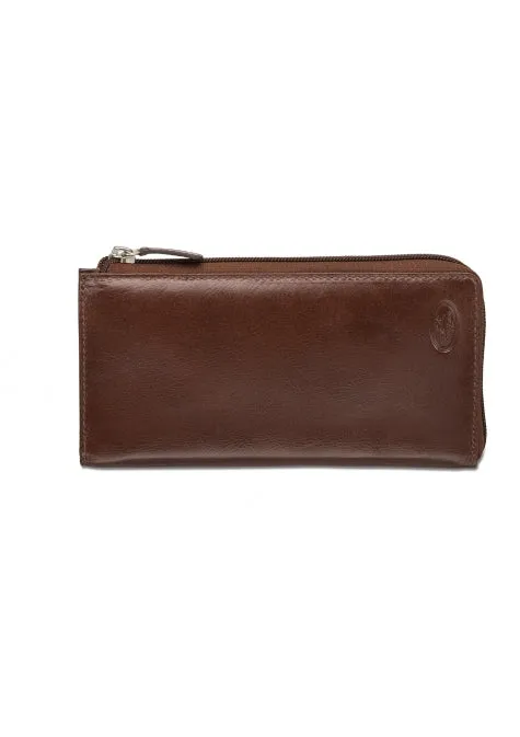 Mancini Leather Ladies' Clutch Wallet RFID