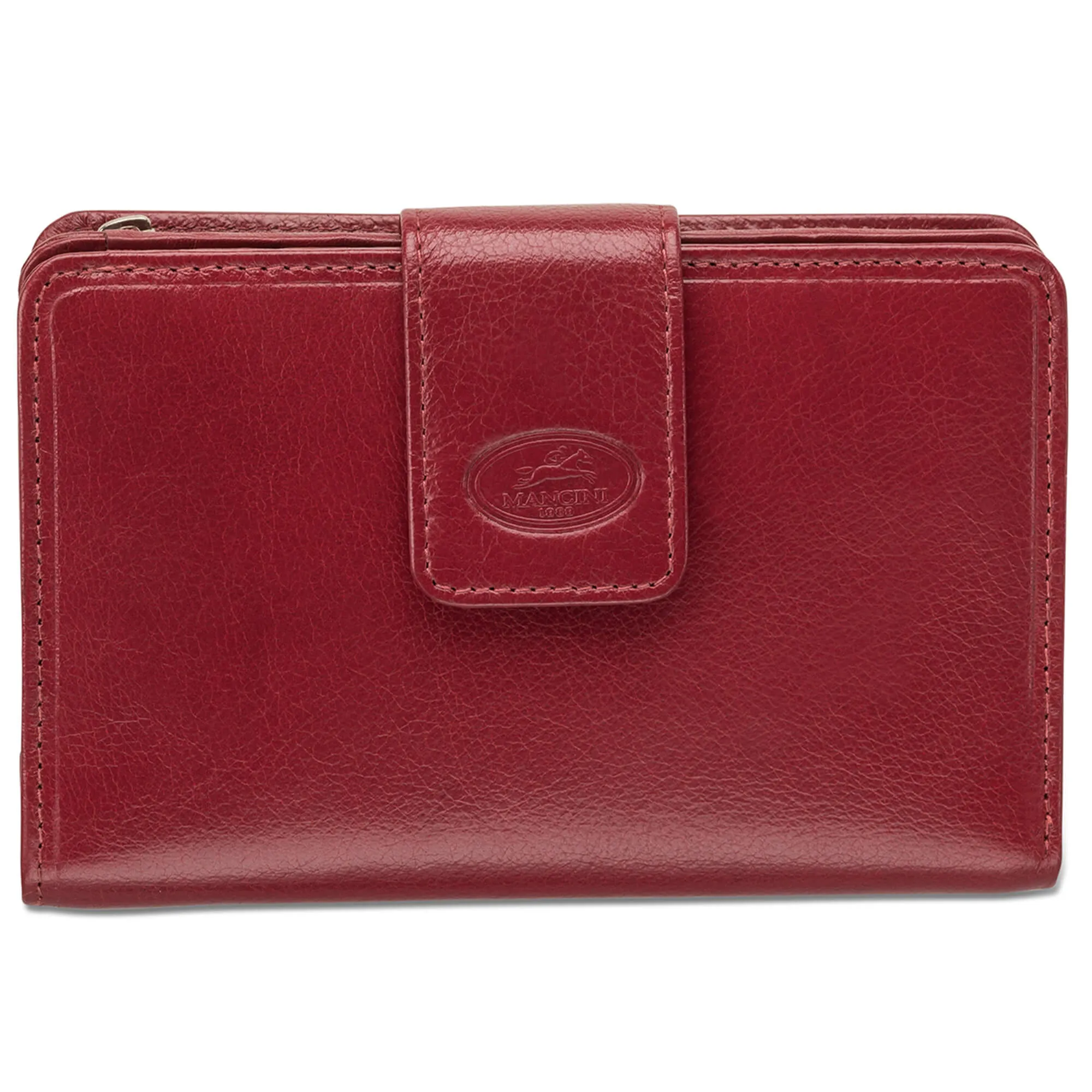 Mancini Leather Ladies’ RFID Secure Medium Clutch Wallet