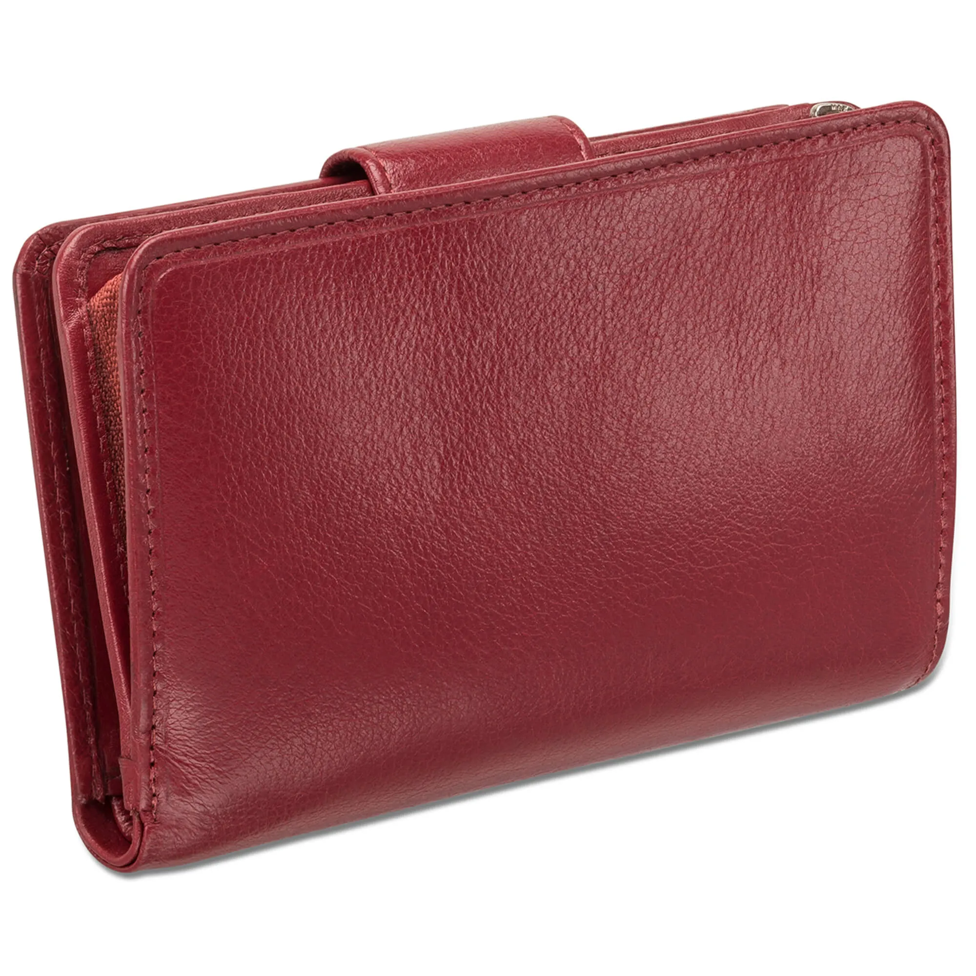 Mancini Leather Ladies’ RFID Secure Medium Clutch Wallet