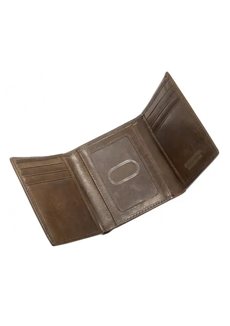 Mancini Leather Men’s RFID Secure Trifold Wallet