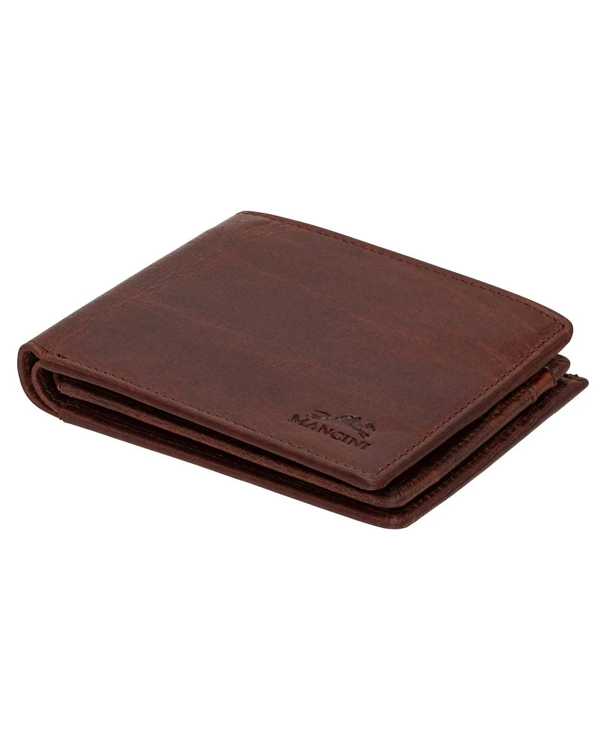 Men's Buffalo RFID Wallet with Secure Center Wing and Mancini Folding Wallet