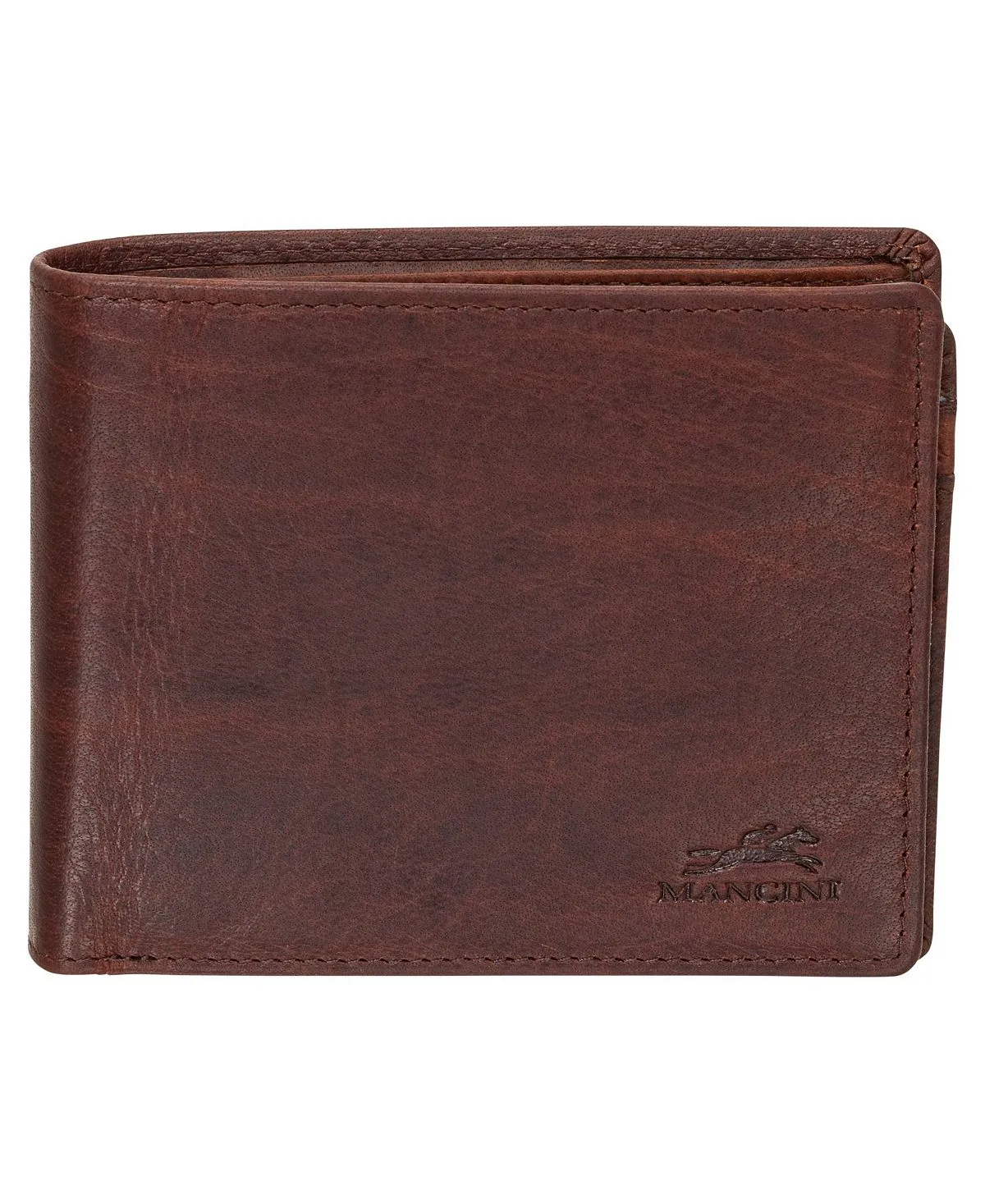 Men's Buffalo RFID Wallet with Secure Center Wing and Mancini Folding Wallet