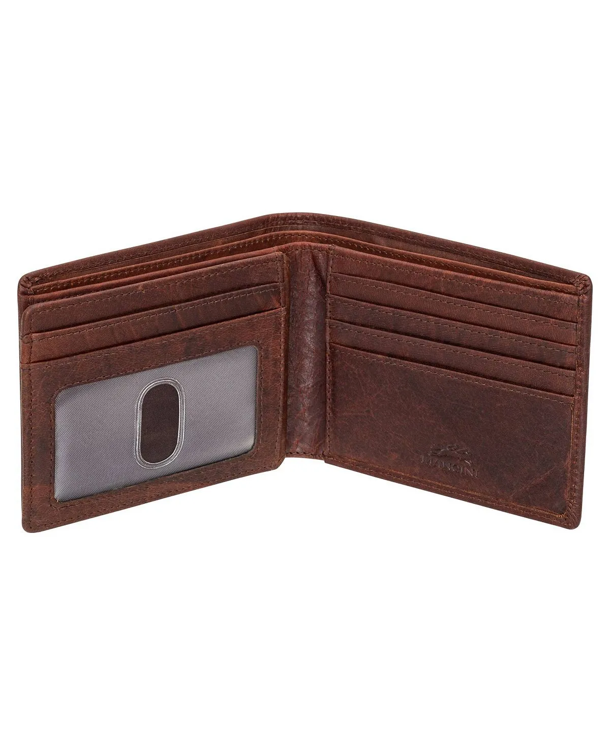 Men's Buffalo RFID Wallet with Secure Center Wing and Mancini Folding Wallet