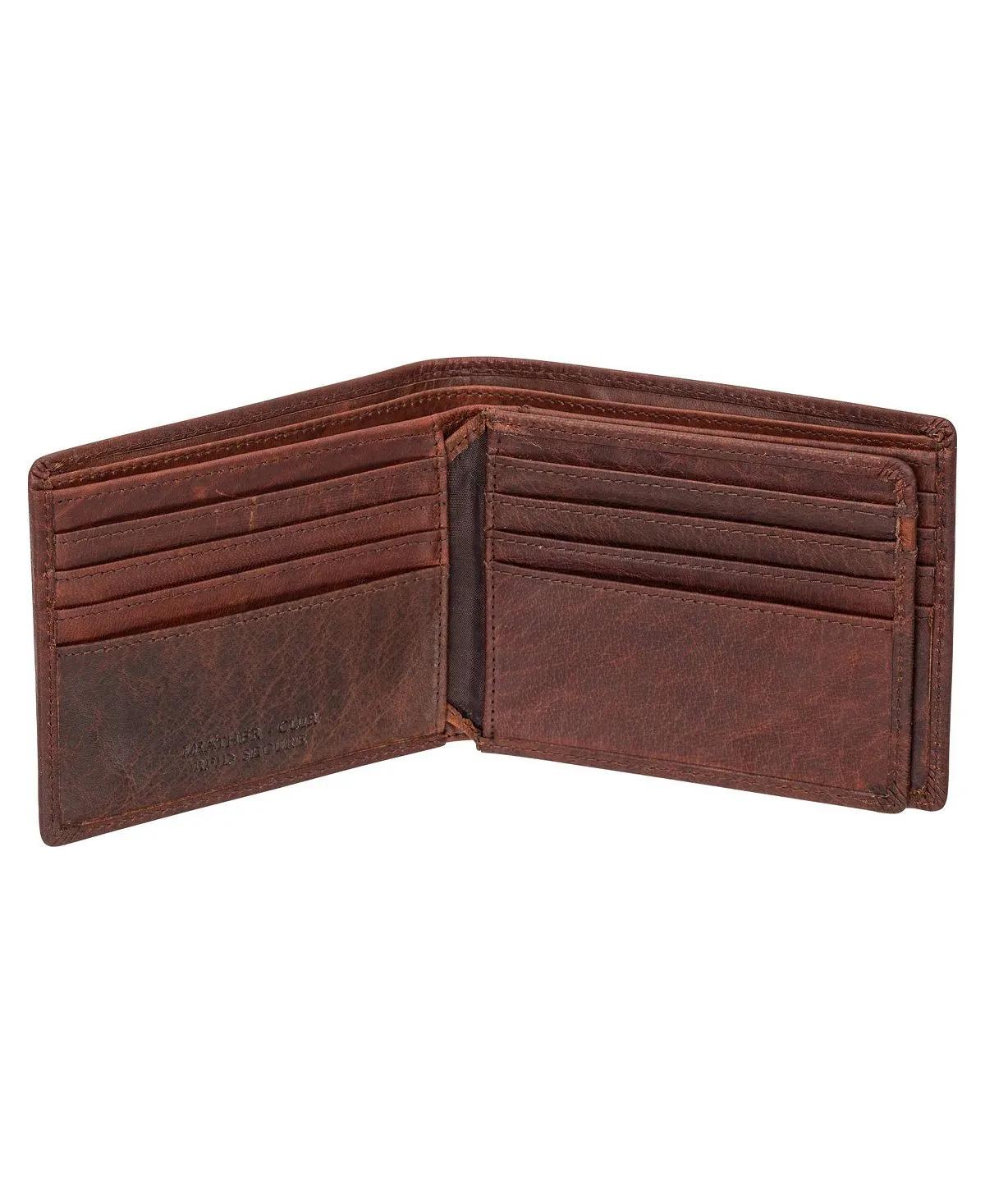 Men's Buffalo RFID Wallet with Secure Center Wing and Mancini Folding Wallet