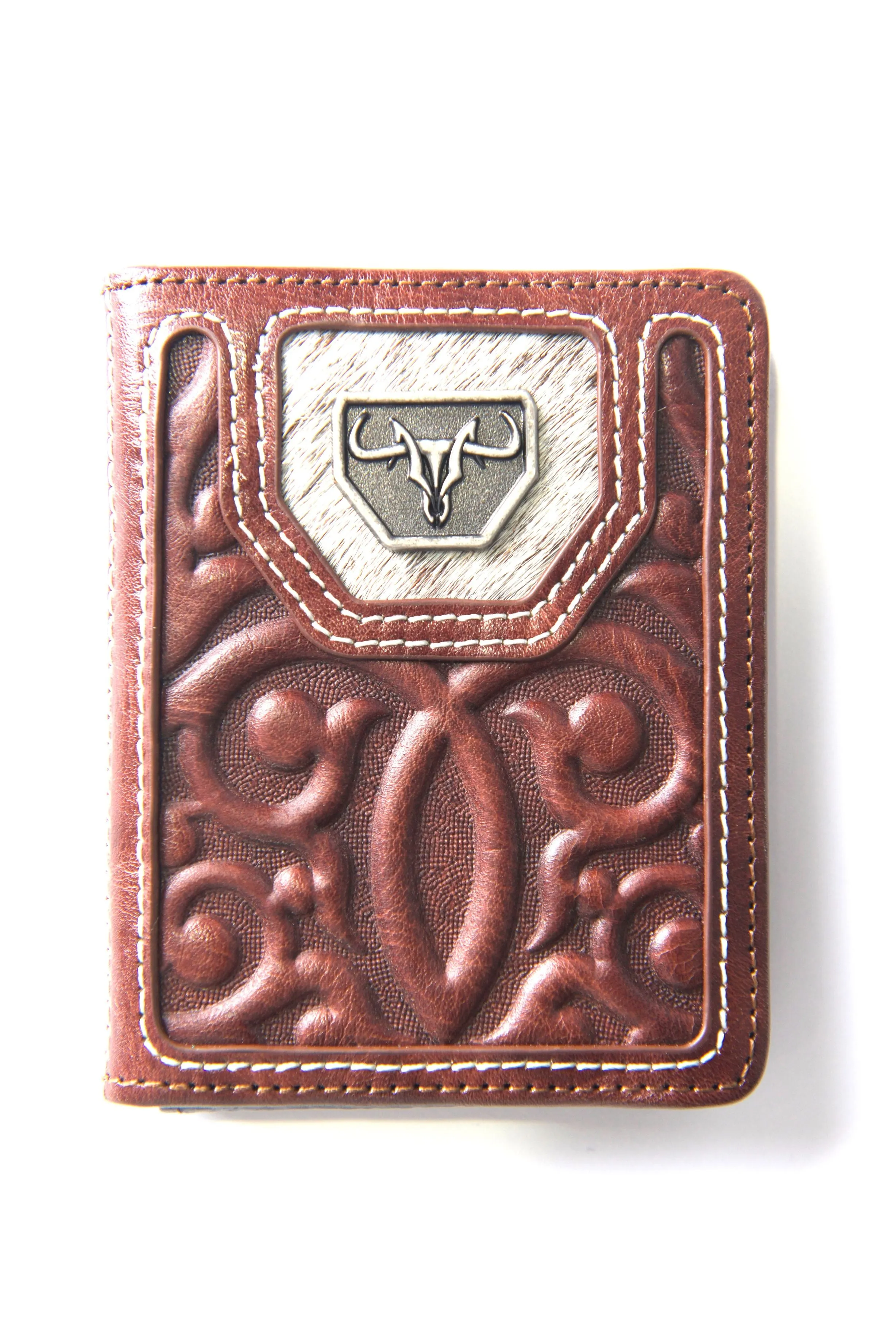 Men's Genuine Leather Wallets - Brown