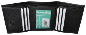 Men's premium genuine leather credit card ID trifold wallet PT55