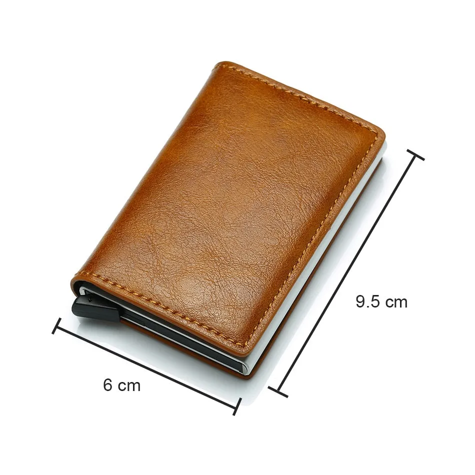 Men's RFID Card Holder Money Clip Slim Wallet