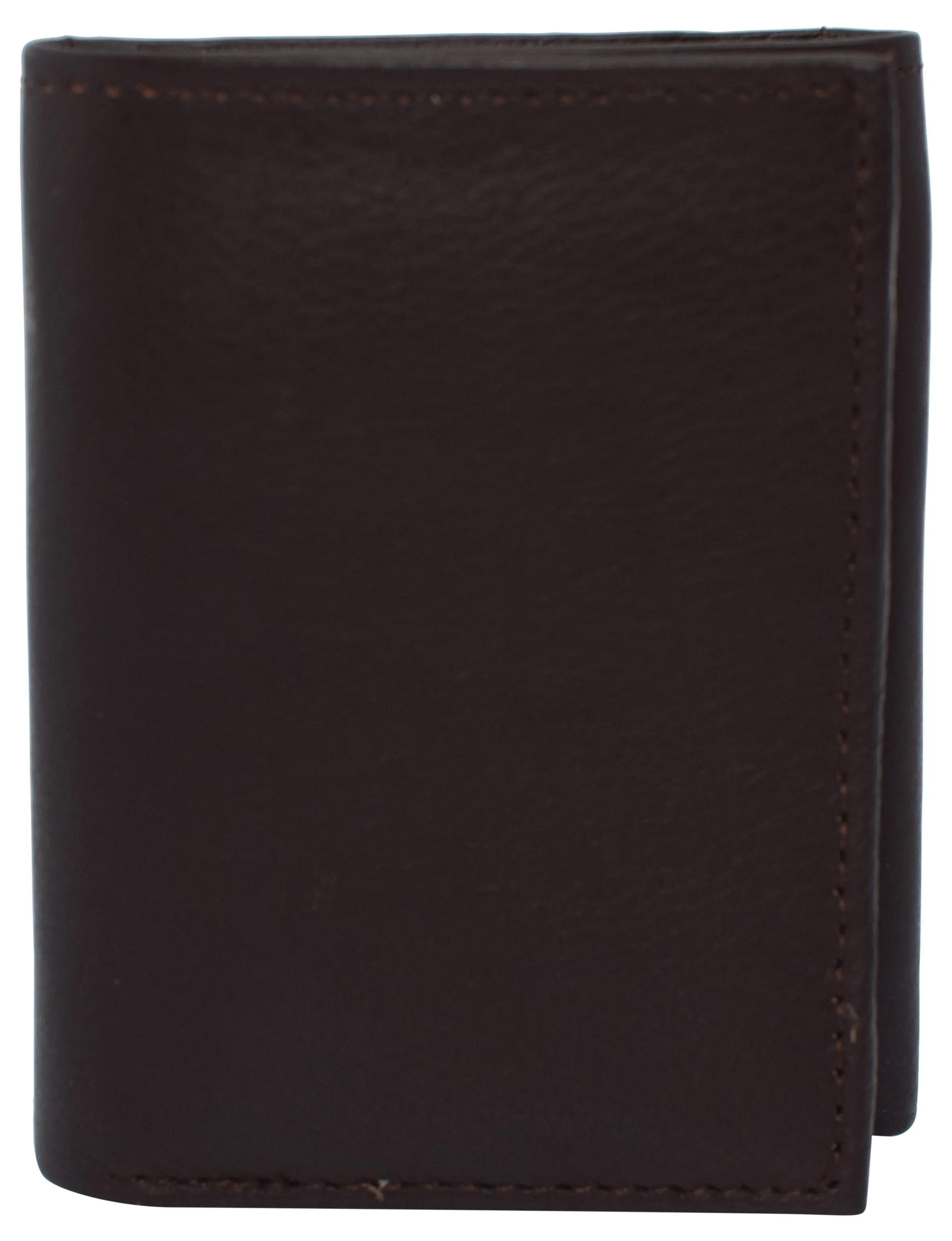 Men's Wallet RFID Genuine Leather Trifold with ID Window and Removable Card Slots