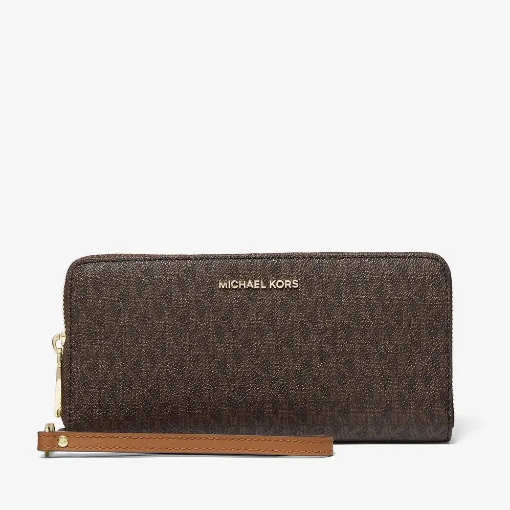 Michael Michael Kors Large Logo Continental Wallet, brown