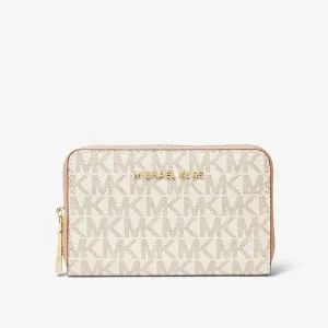 Michael Michael Kors Small Logo Wallet, cream