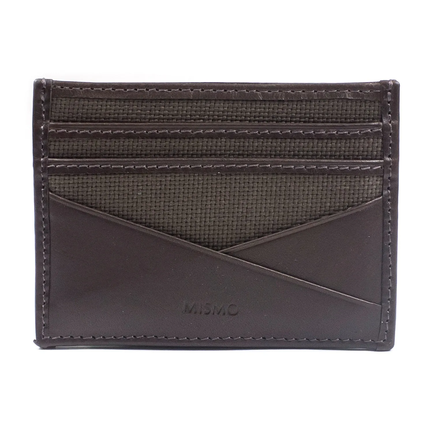 Mismo - M/S Cardholder - Army/Dark Brown