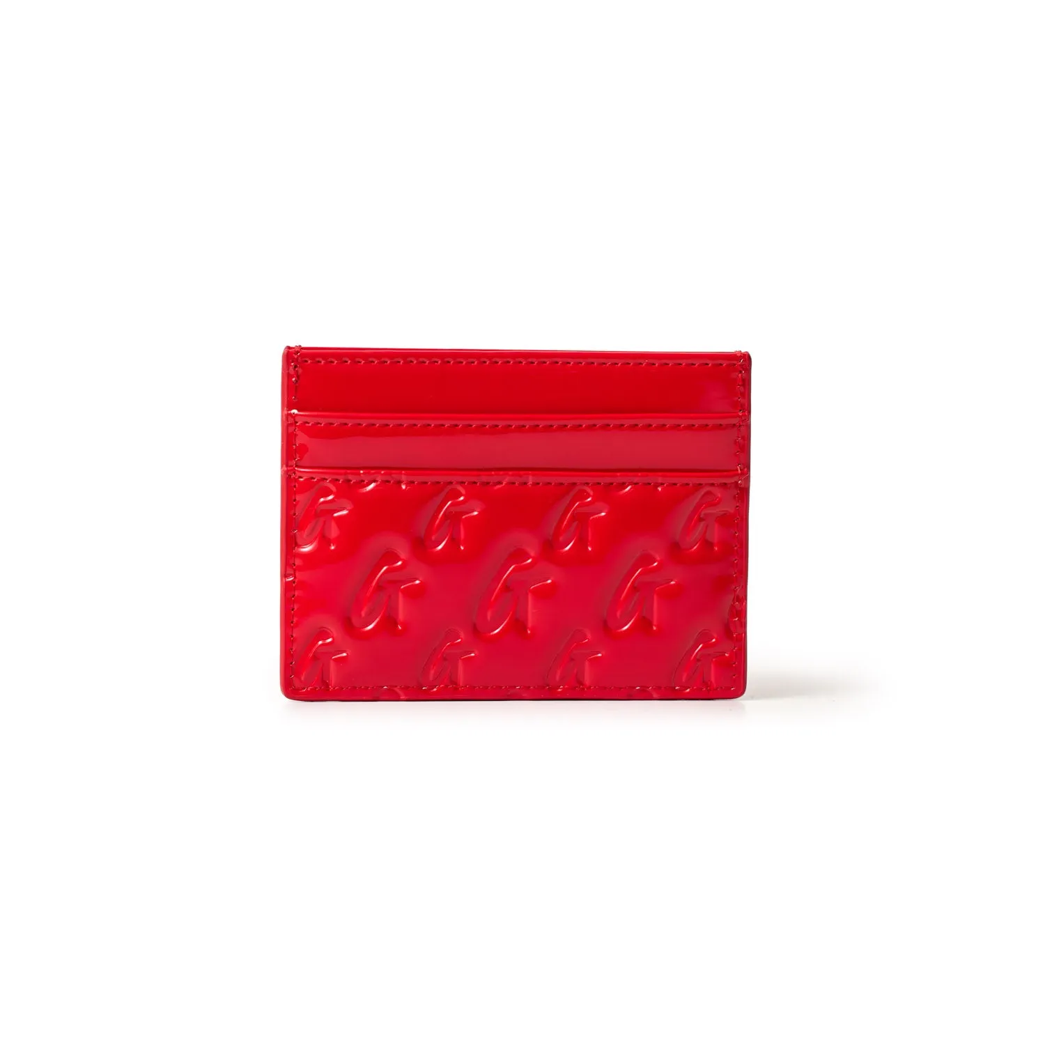 MONOGRAM MIRROR RED CARD HOLDER