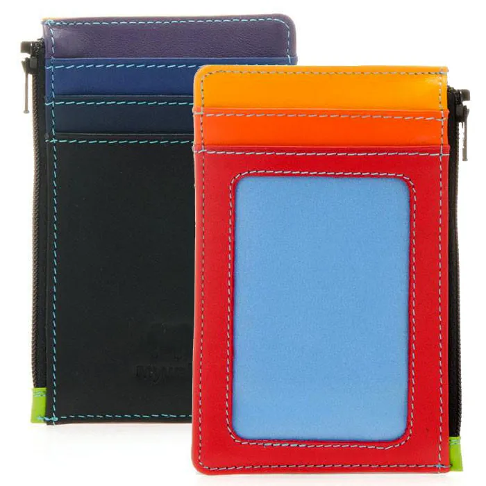 Mywalit card holder with zip pocket