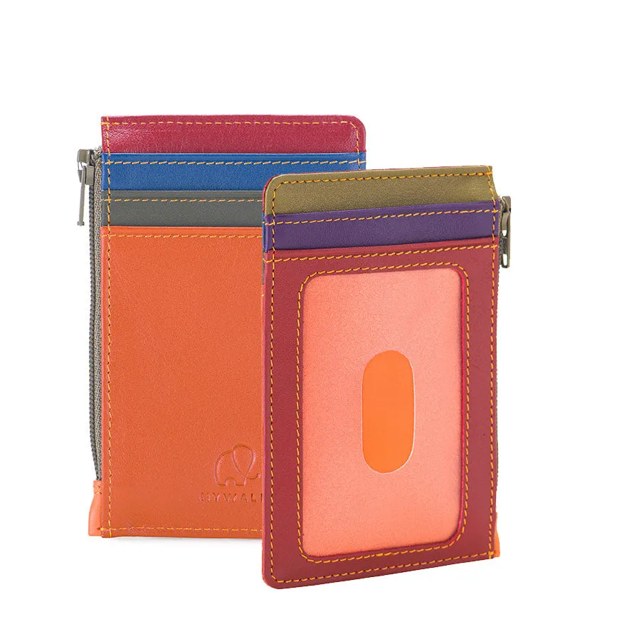 Mywalit card holder with zip pocket