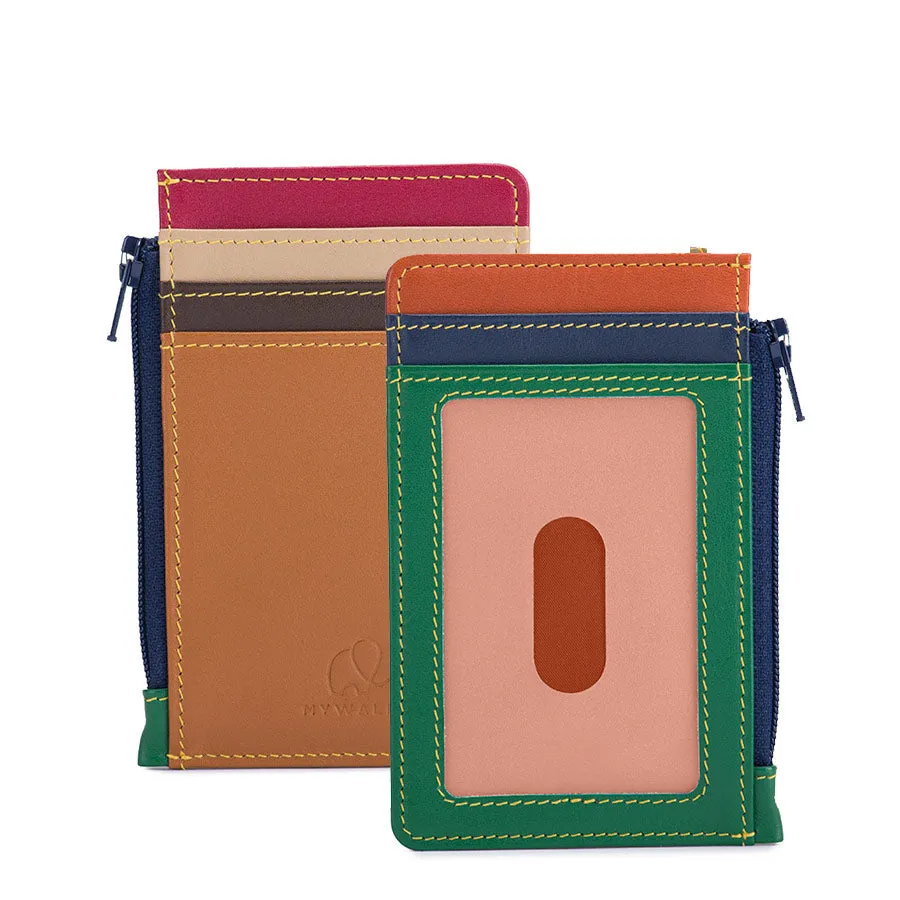 Mywalit card holder with zip pocket