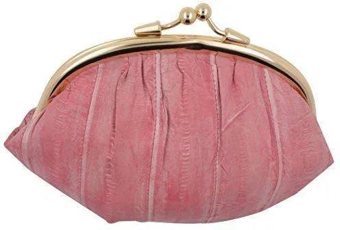 New Waterproof Eel Skin Large Double Coin Change Purse Wallet by Marshal