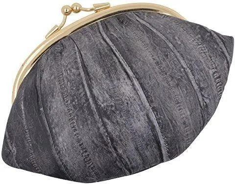 New Waterproof Eel Skin Large Double Coin Change Purse Wallet by Marshal