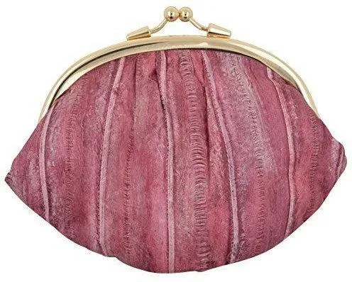 New Waterproof Eel Skin Large Double Coin Change Purse Wallet by Marshal