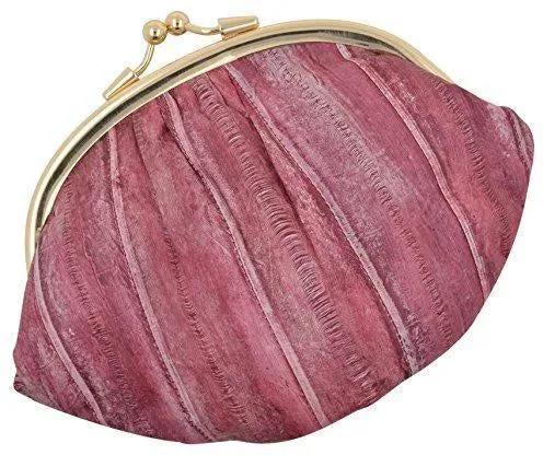 New Waterproof Eel Skin Large Double Coin Change Purse Wallet by Marshal