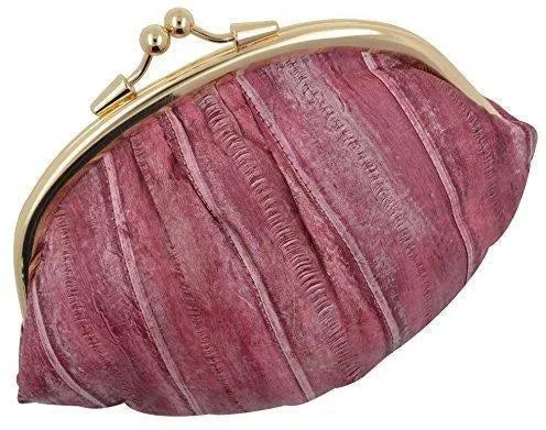 New Waterproof Eel Skin Large Double Coin Change Purse Wallet by Marshal