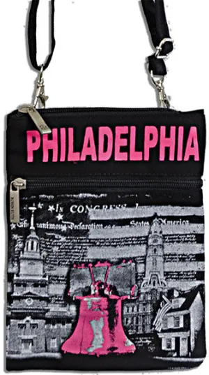 NWPH18 Robin Ruth Neck Wallet - Philadelphia Black/White/Pink