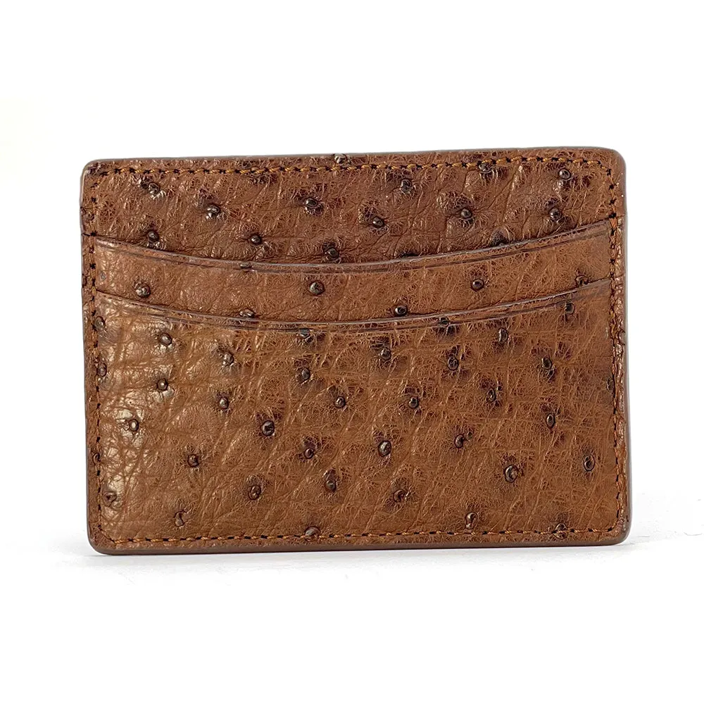 Ostrich Sport Clip Front Wallet