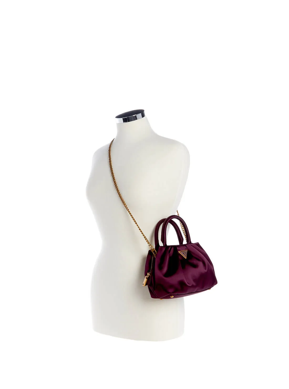 Purple Tori Mini Satchel Bag