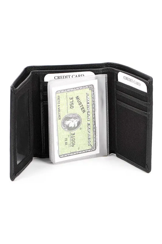 Raiders NFL Leather Tri-Fold Wallet