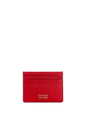 Red Laurel Card Holder