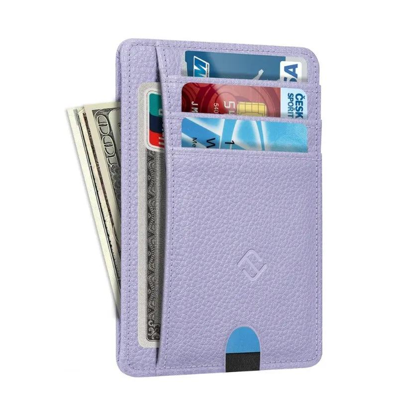 RFID Credit Card Holder Minimalist Card Cases & Money Organizers Front Pocket Wallet for Men & Women