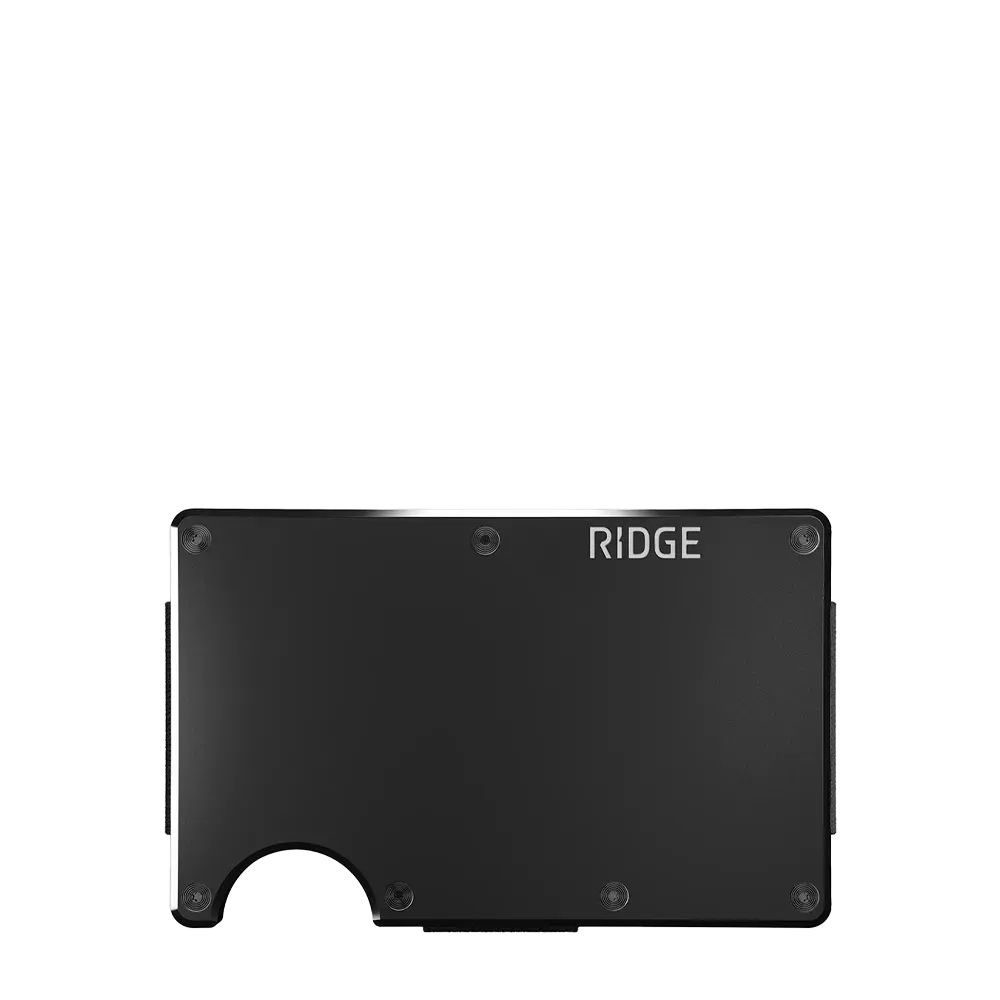 Ridge Wallet Aluminum w/ Cash Strap