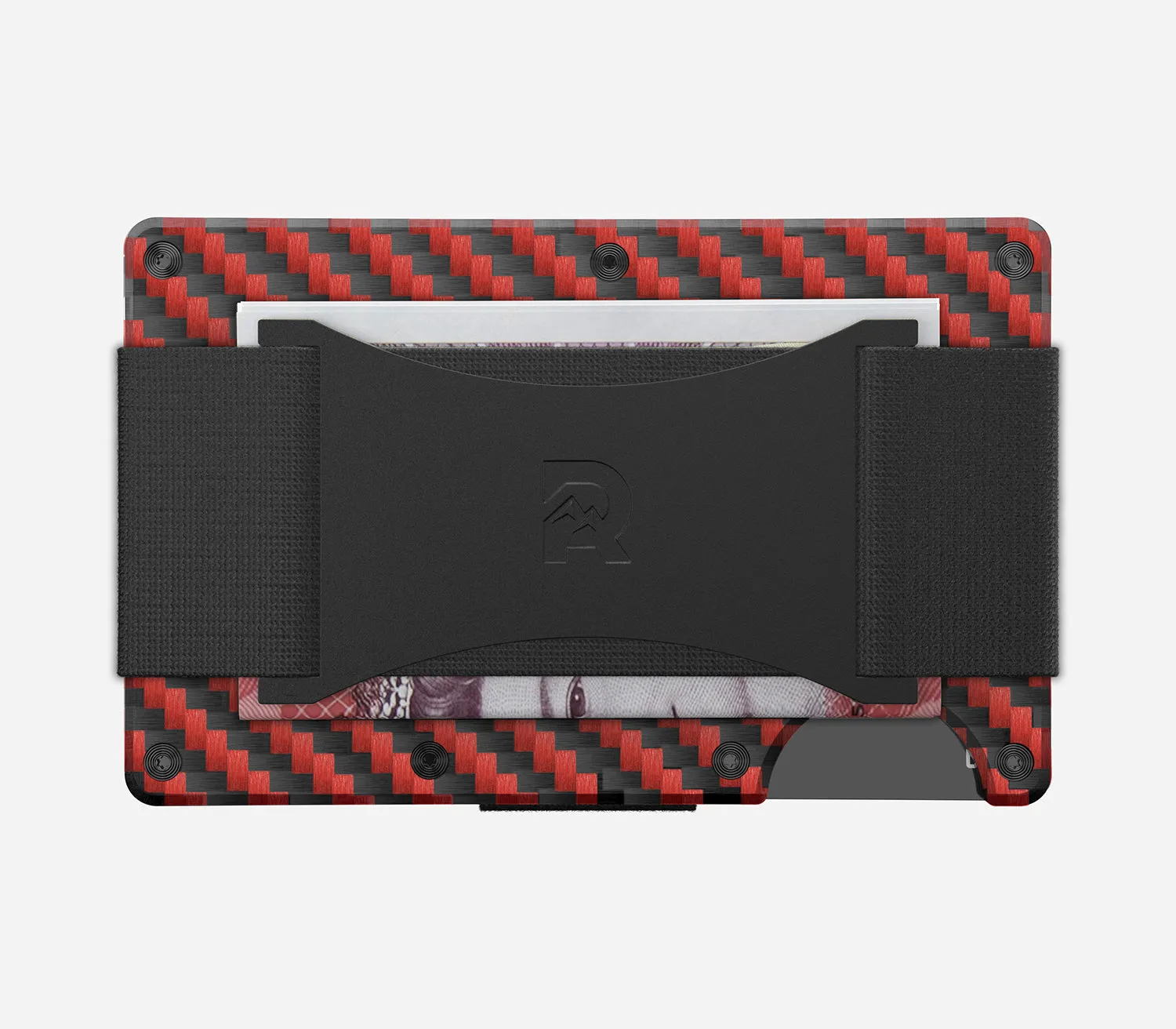 Ridge Wallet - Red Carbon 3k