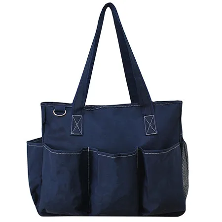 SALE! Solid Color Navy NGIL Large Utility Caddy Tote