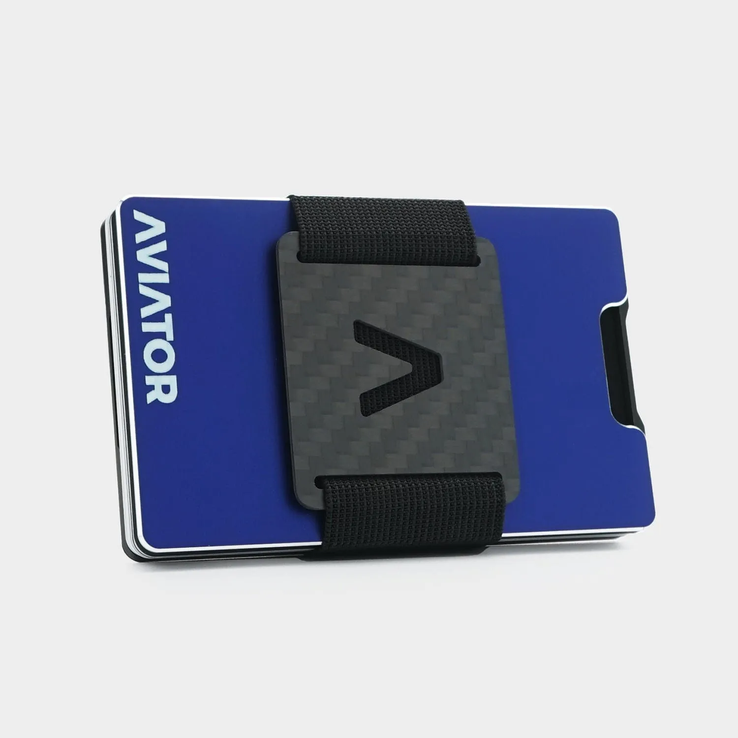 Sapphire Blue Aluminum Minimalist Wallet