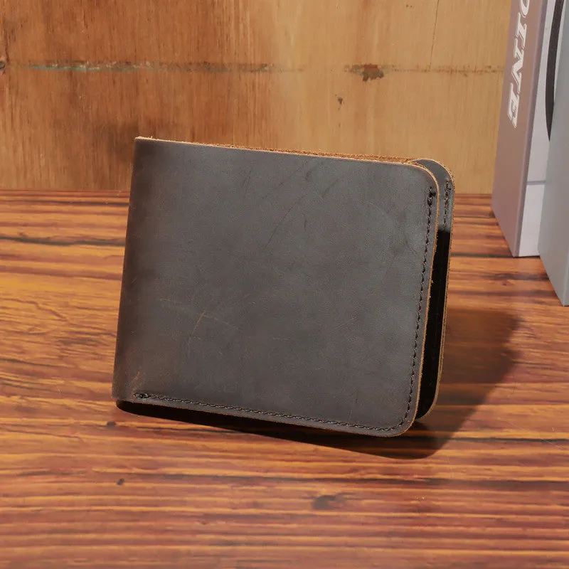 Simple Design Short Leather Wallet 3031