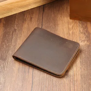 Simple Design Short Leather Wallet 3031