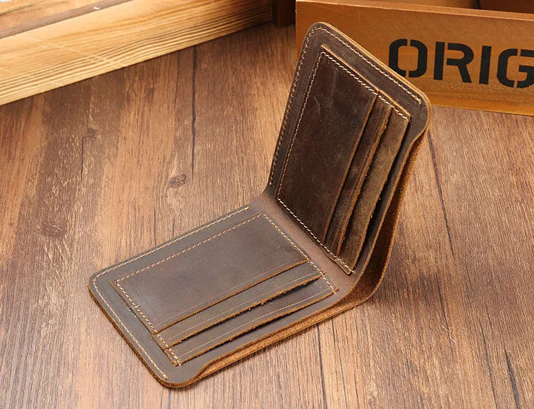 Simple Design Short Leather Wallet 3031