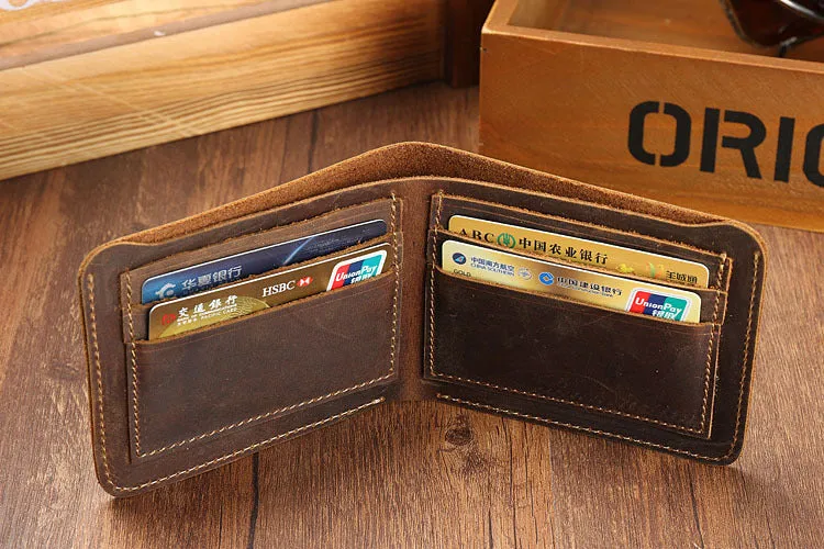 Simple Design Short Leather Wallet 3031