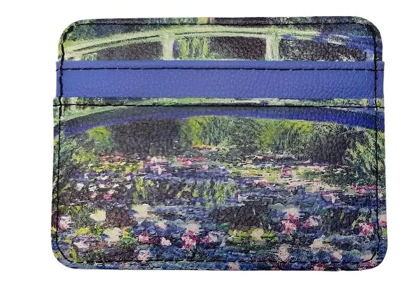 Slim Rfid Wallet - Monet Water Lily Bridge-82003