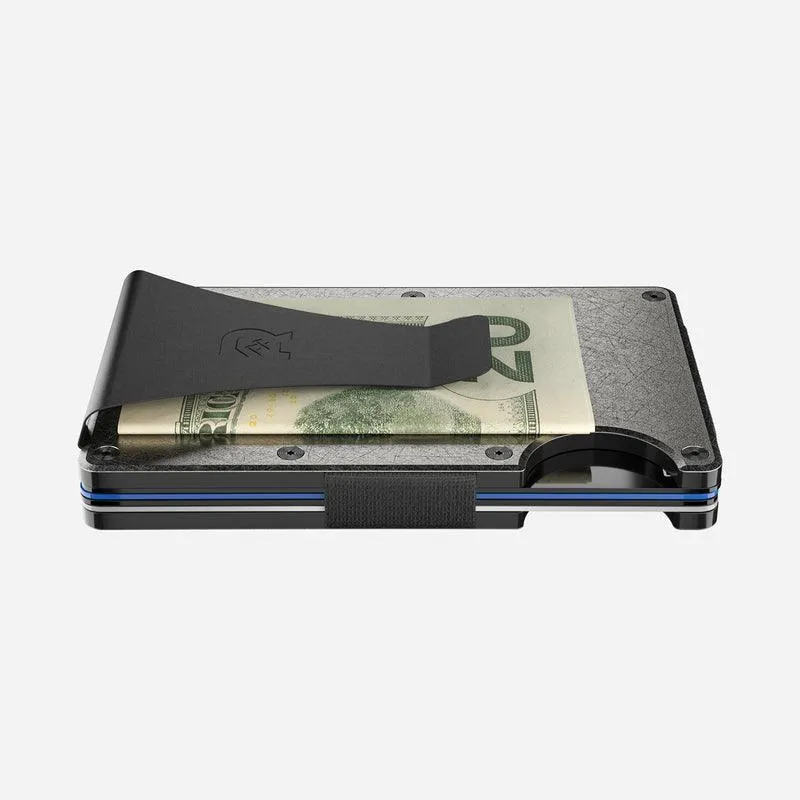 Titanium Stonewashed Minimalist Wallet - Money Clip