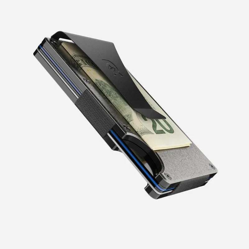 Titanium Stonewashed Minimalist Wallet - Money Clip