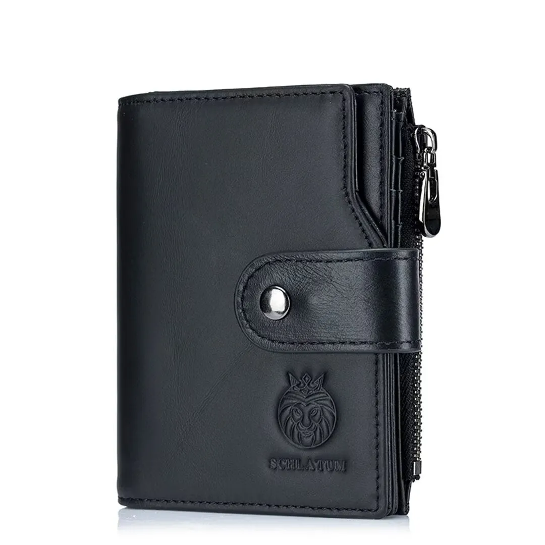 Ultra-Slim Signature Leather Wallet