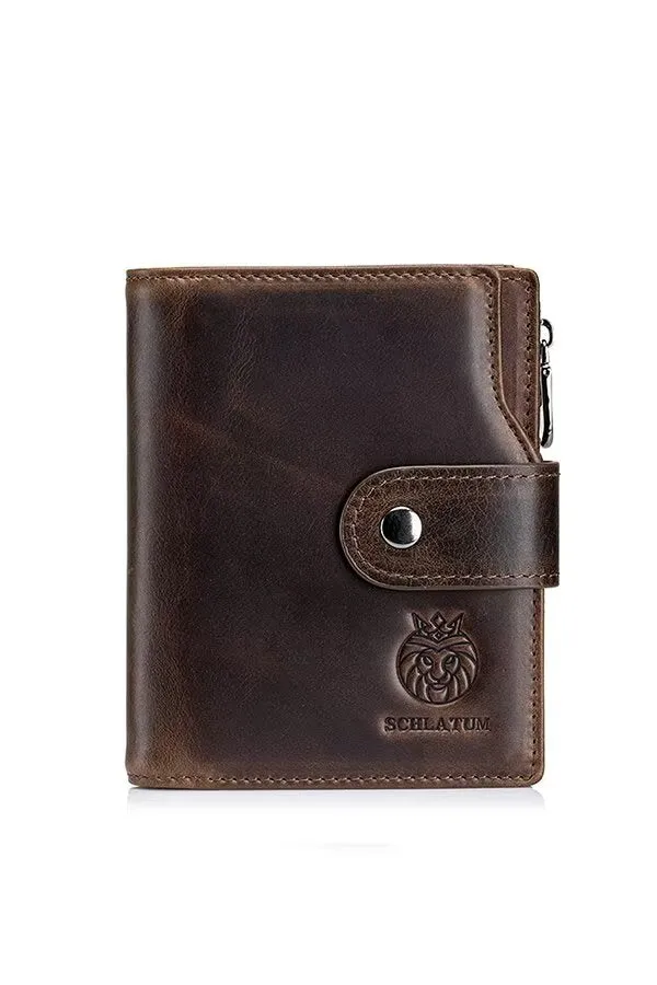 Ultra-Slim Signature Leather Wallet