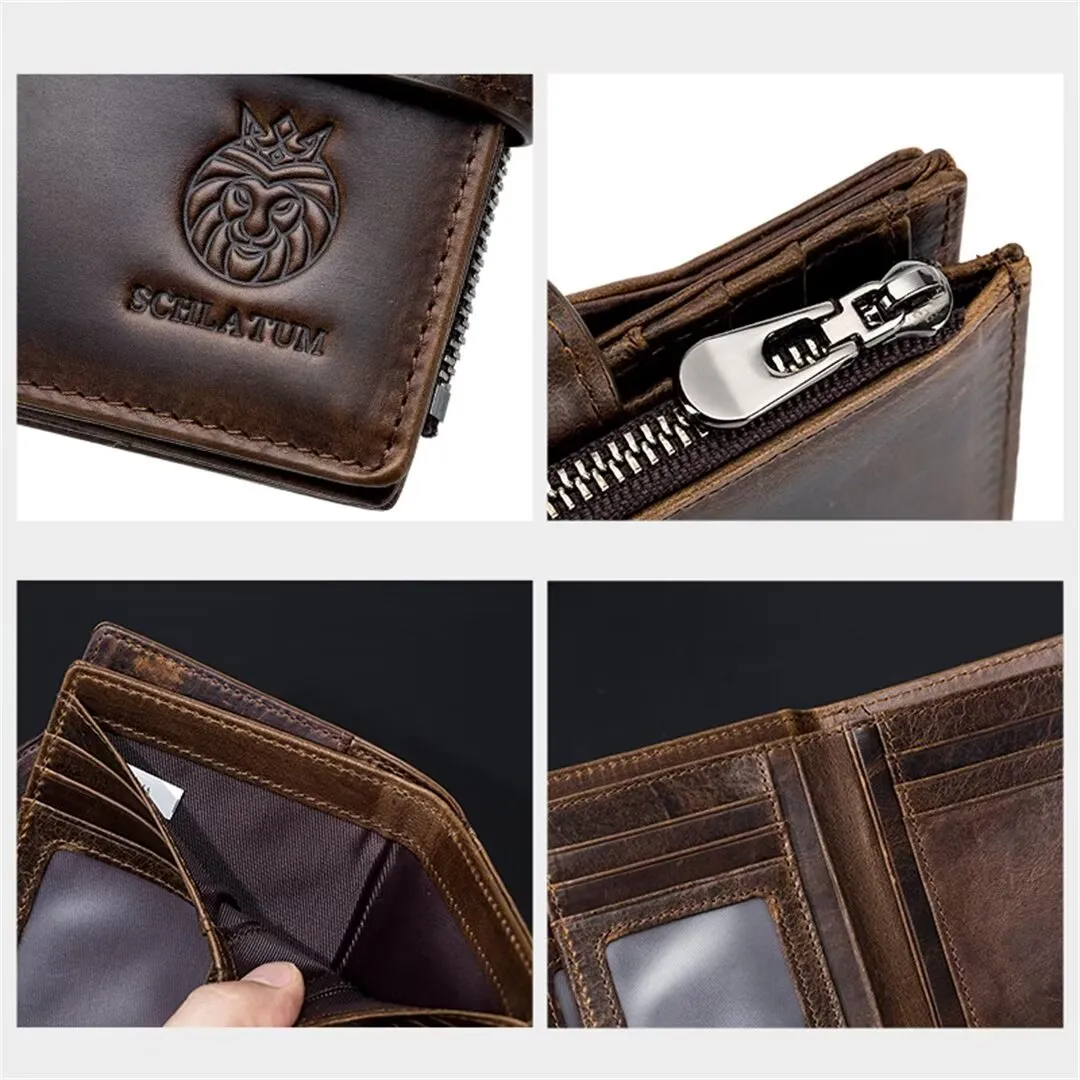 Ultra-Slim Signature Leather Wallet