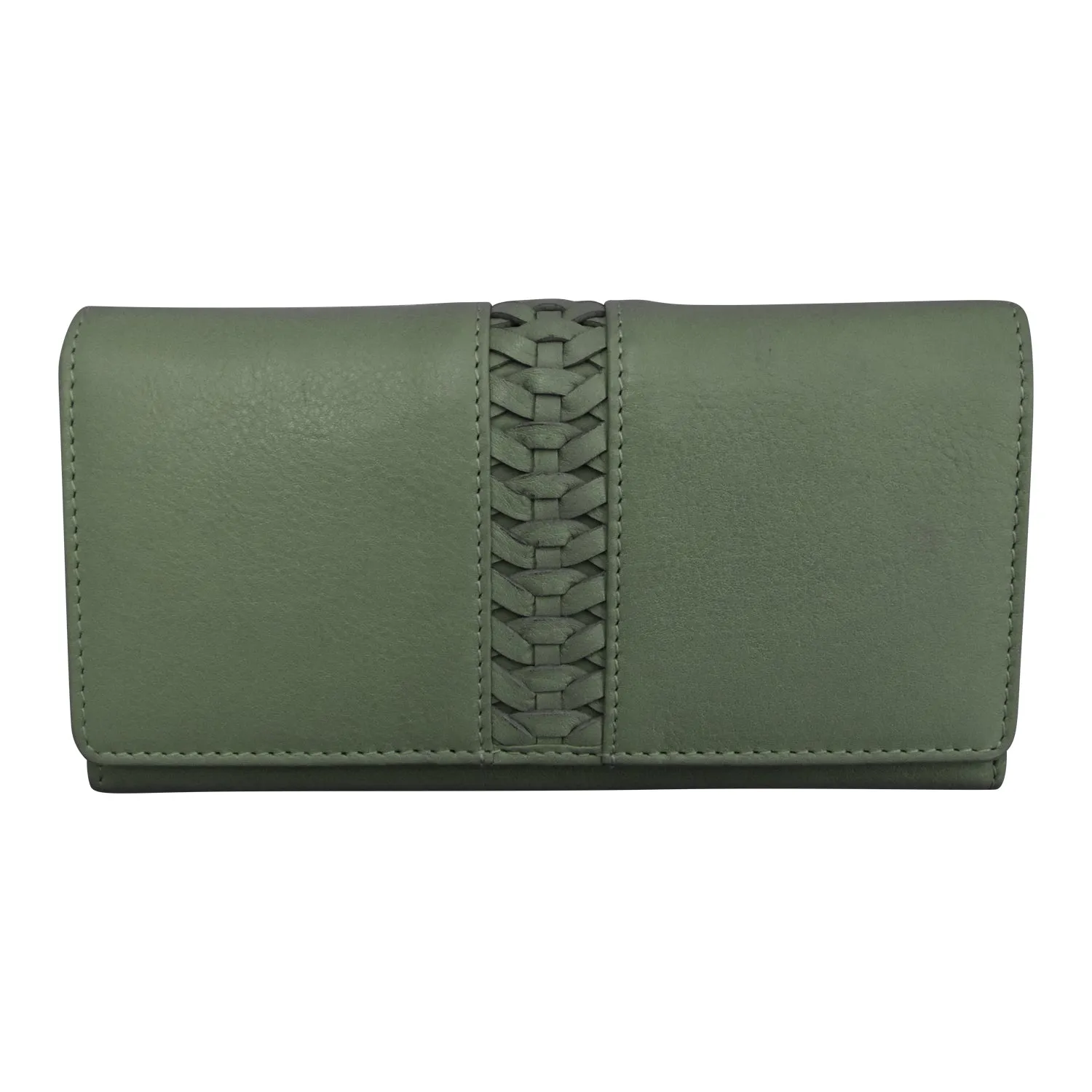 Urbano Braided Long Flap Wallet