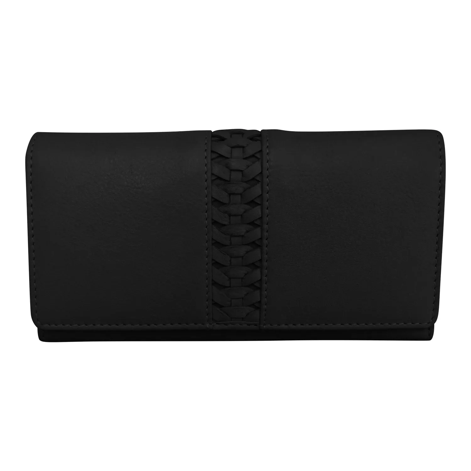 Urbano Braided Long Flap Wallet