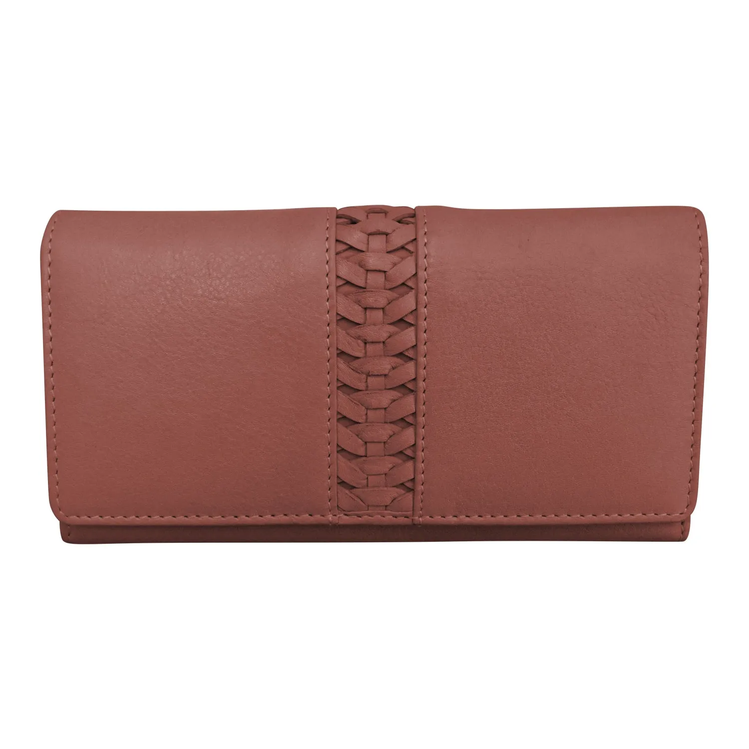 Urbano Braided Long Flap Wallet